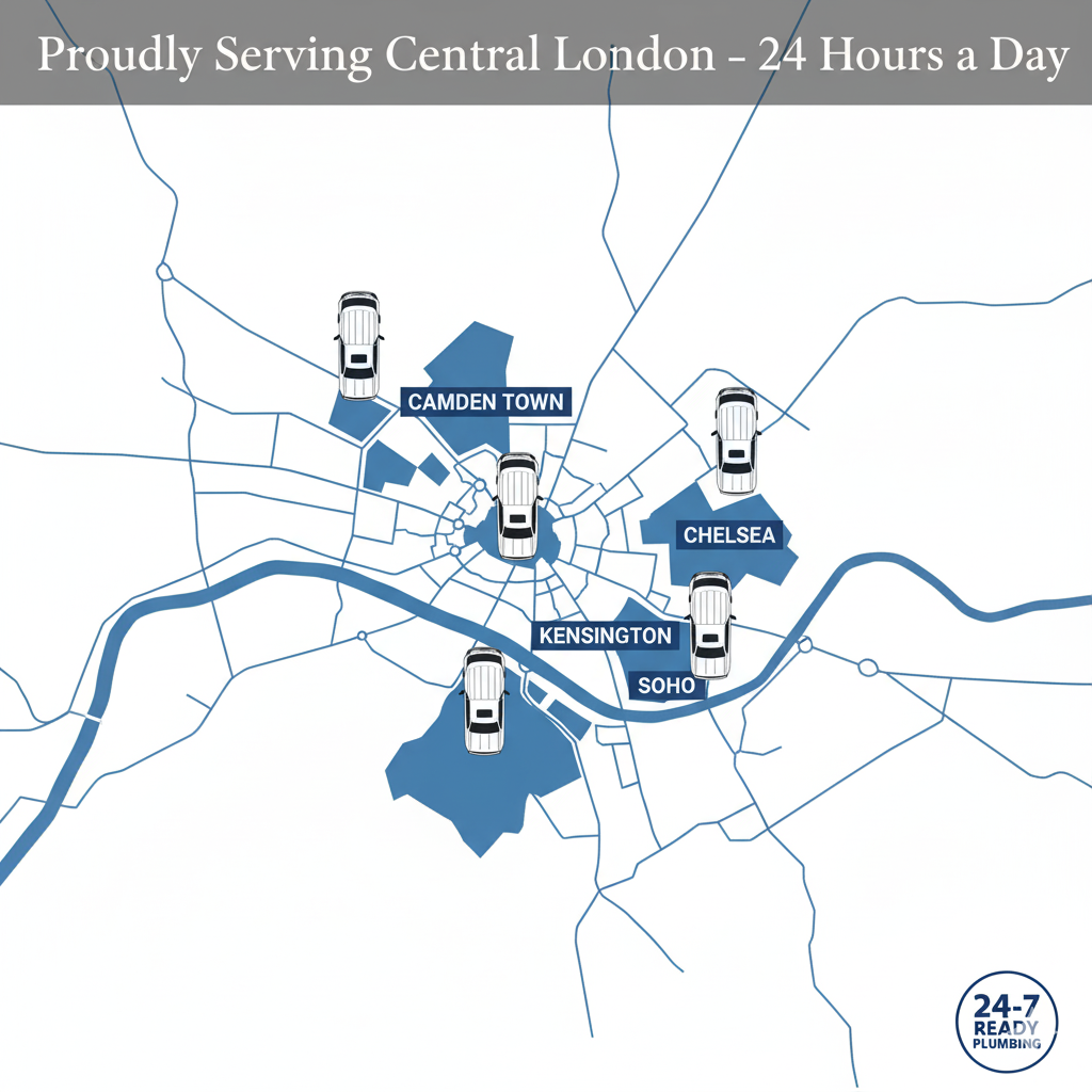 Professional plumber at work