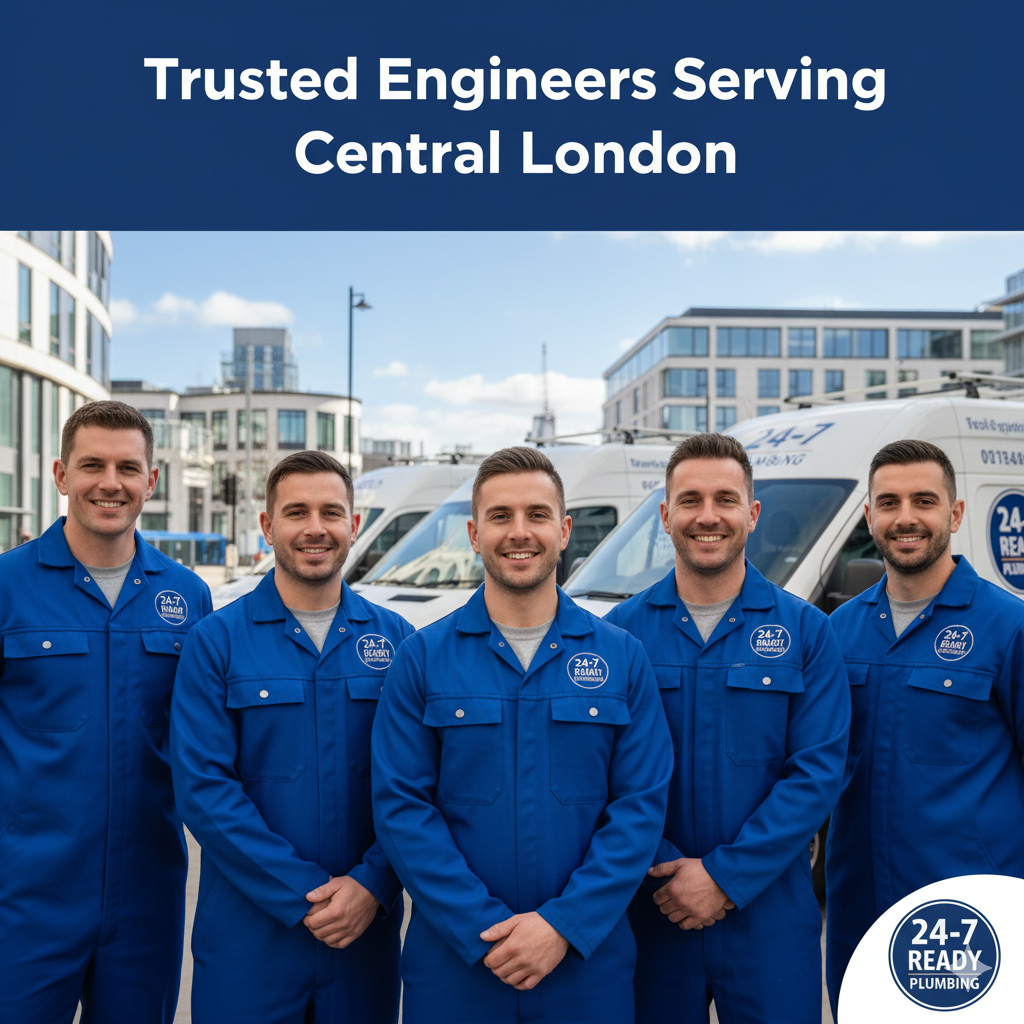 Emergency plumber responding