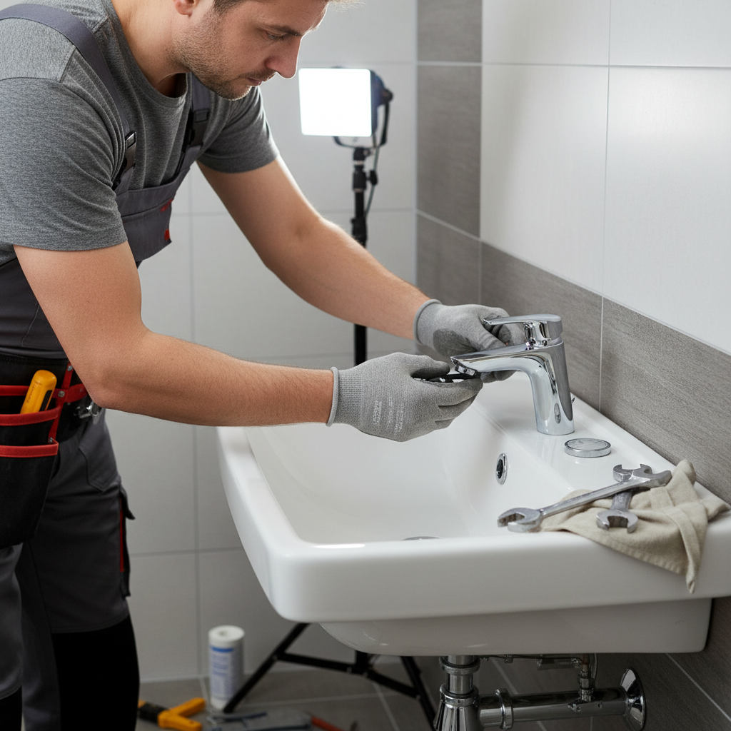 Sink and tap upgrade for a small bathroom
