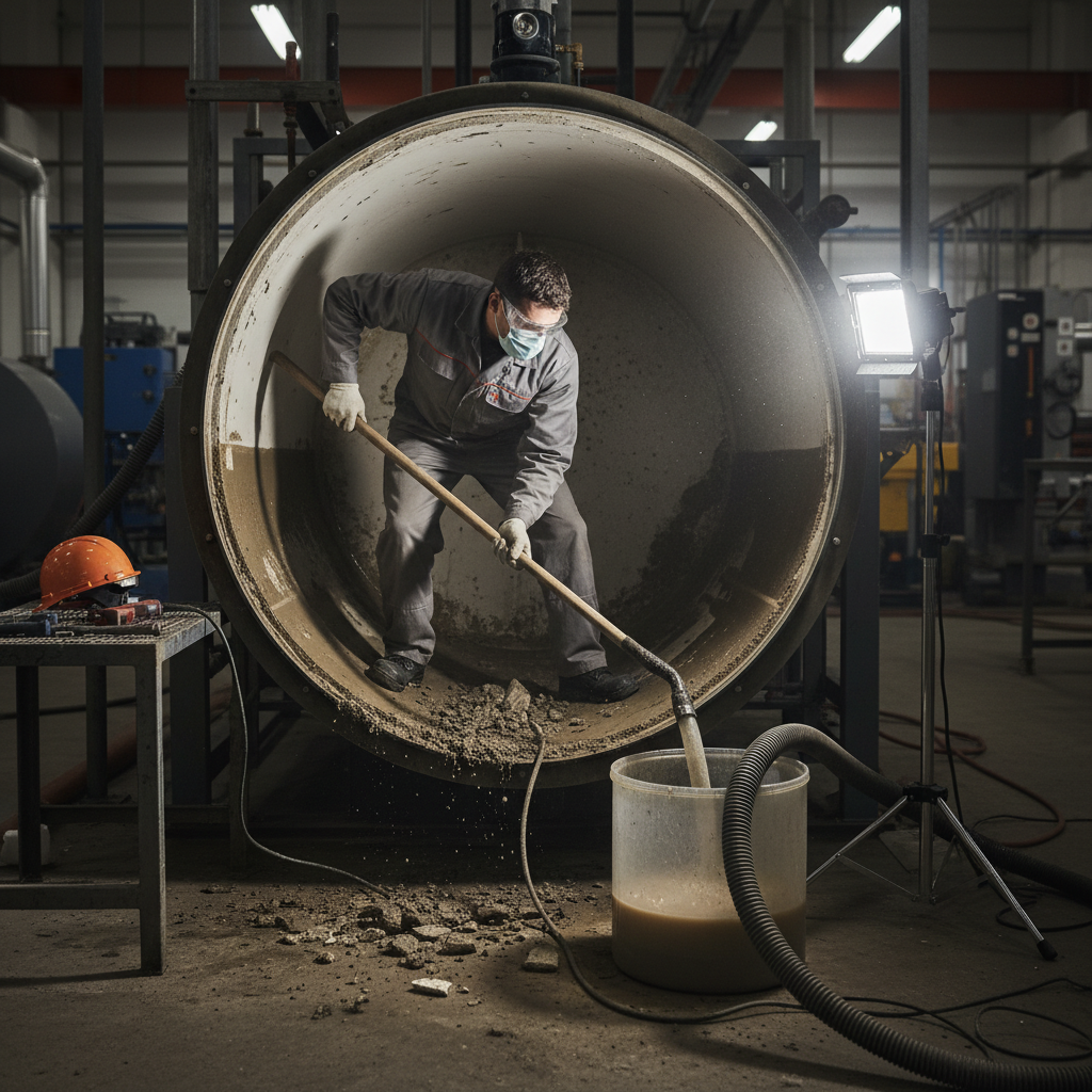 Cleaning water heater tank sediment