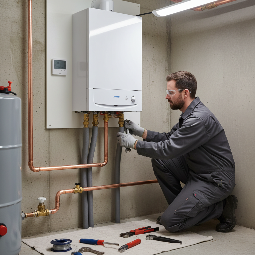 New Worcester Bosch combi boiler installation near Kensington Palace