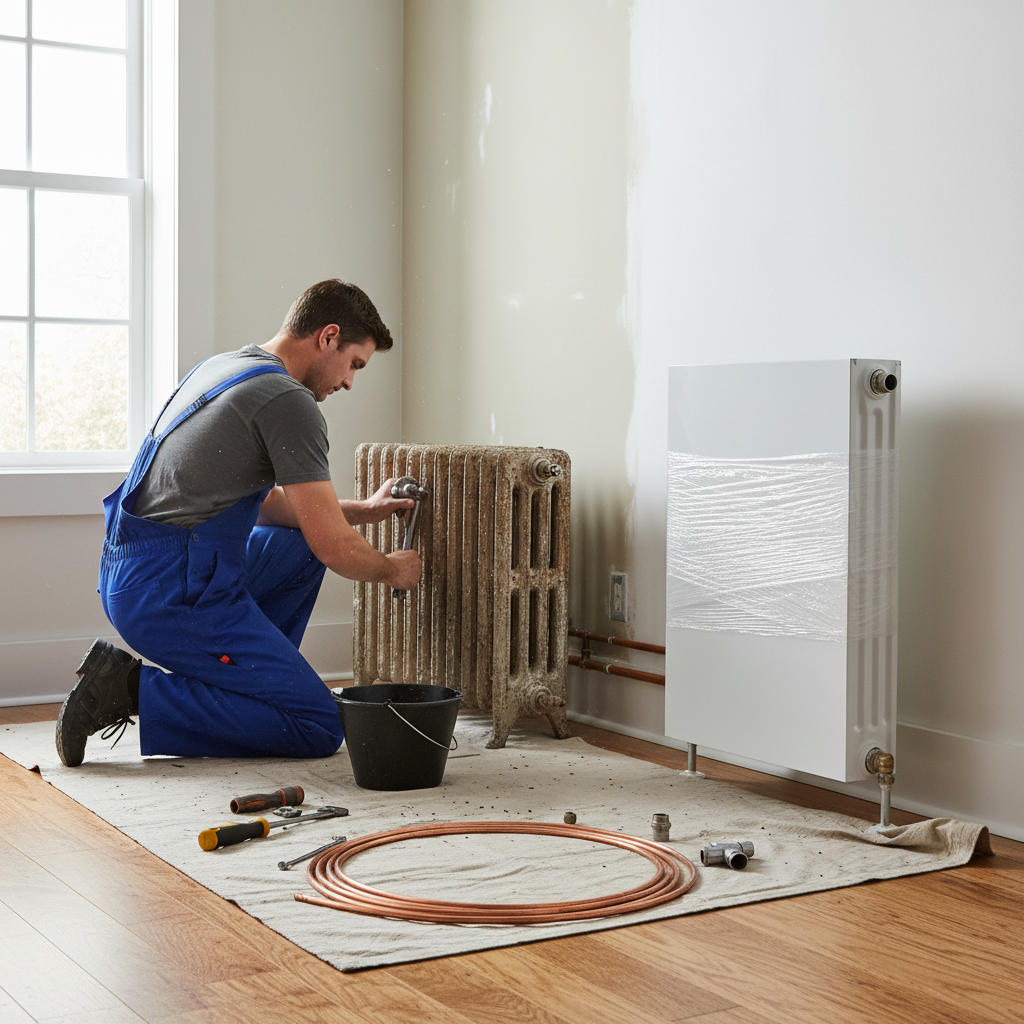 Radiator installation and replacement service